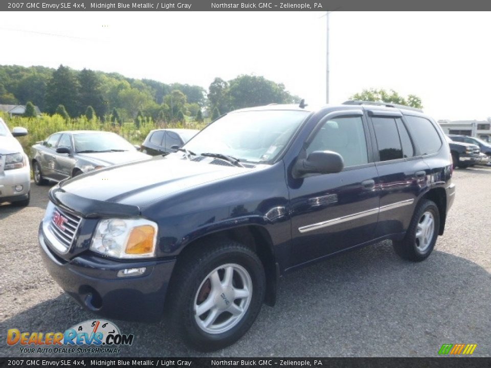2007 GMC Envoy SLE 4x4 Midnight Blue Metallic / Light Gray Photo #1