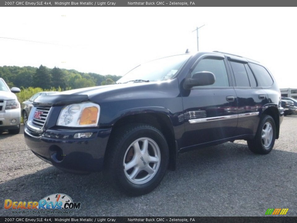 2007 GMC Envoy SLE 4x4 Midnight Blue Metallic / Light Gray Photo #2