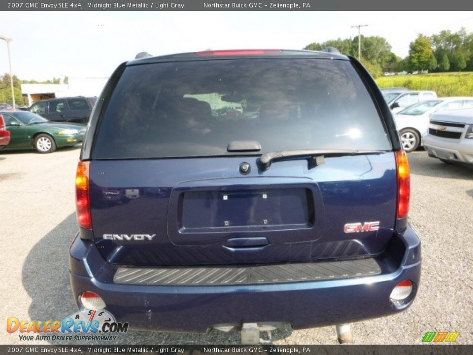 2007 GMC Envoy SLE 4x4 Midnight Blue Metallic / Light Gray Photo #6