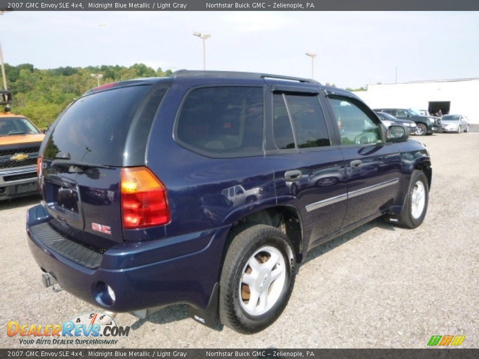 2007 GMC Envoy SLE 4x4 Midnight Blue Metallic / Light Gray Photo #7