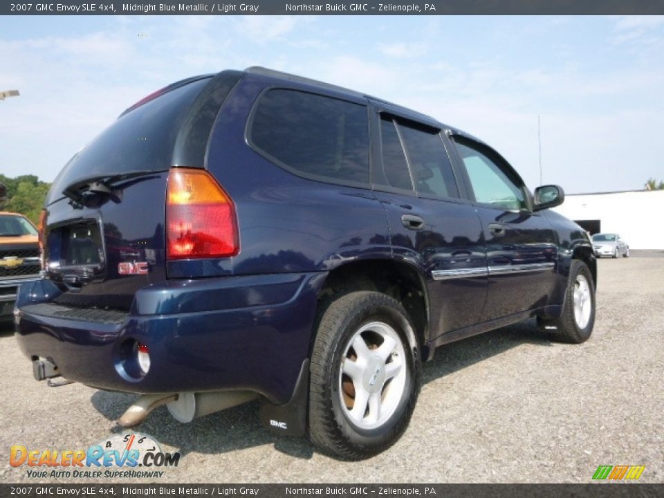 2007 GMC Envoy SLE 4x4 Midnight Blue Metallic / Light Gray Photo #8