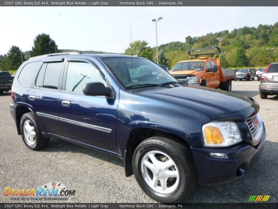 2007 GMC Envoy SLE 4x4 Midnight Blue Metallic / Light Gray Photo #10
