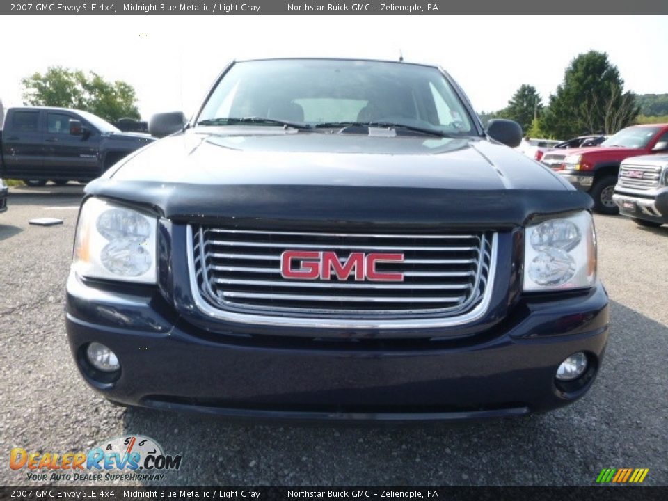 2007 GMC Envoy SLE 4x4 Midnight Blue Metallic / Light Gray Photo #12