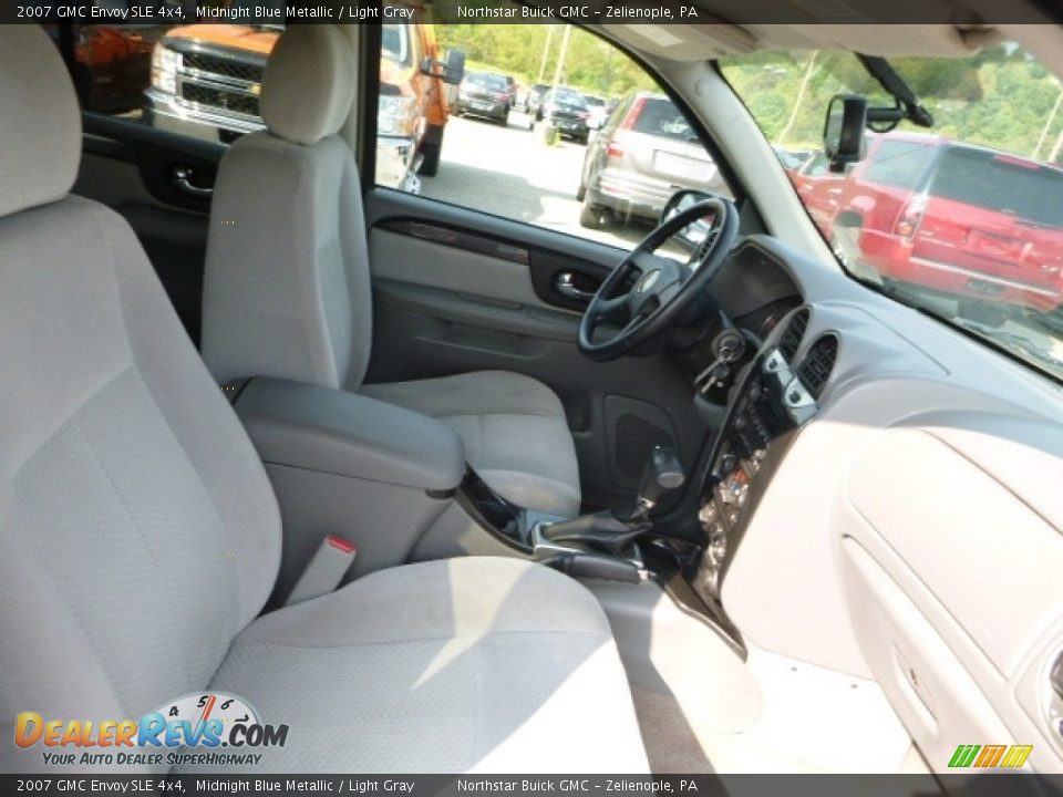 2007 GMC Envoy SLE 4x4 Midnight Blue Metallic / Light Gray Photo #14