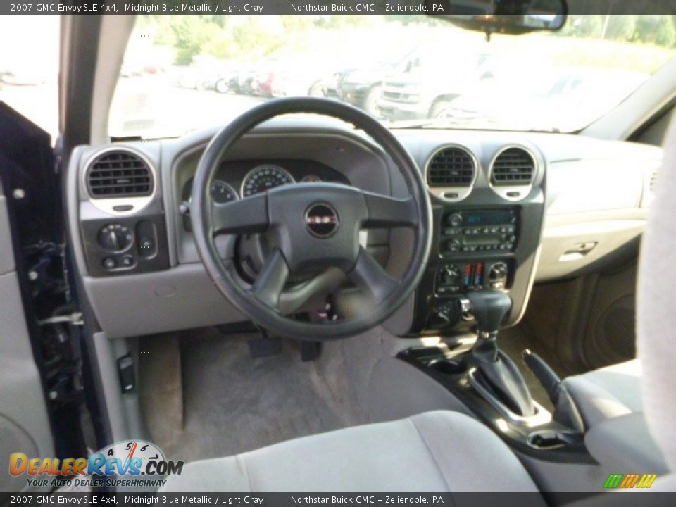 2007 GMC Envoy SLE 4x4 Midnight Blue Metallic / Light Gray Photo #19