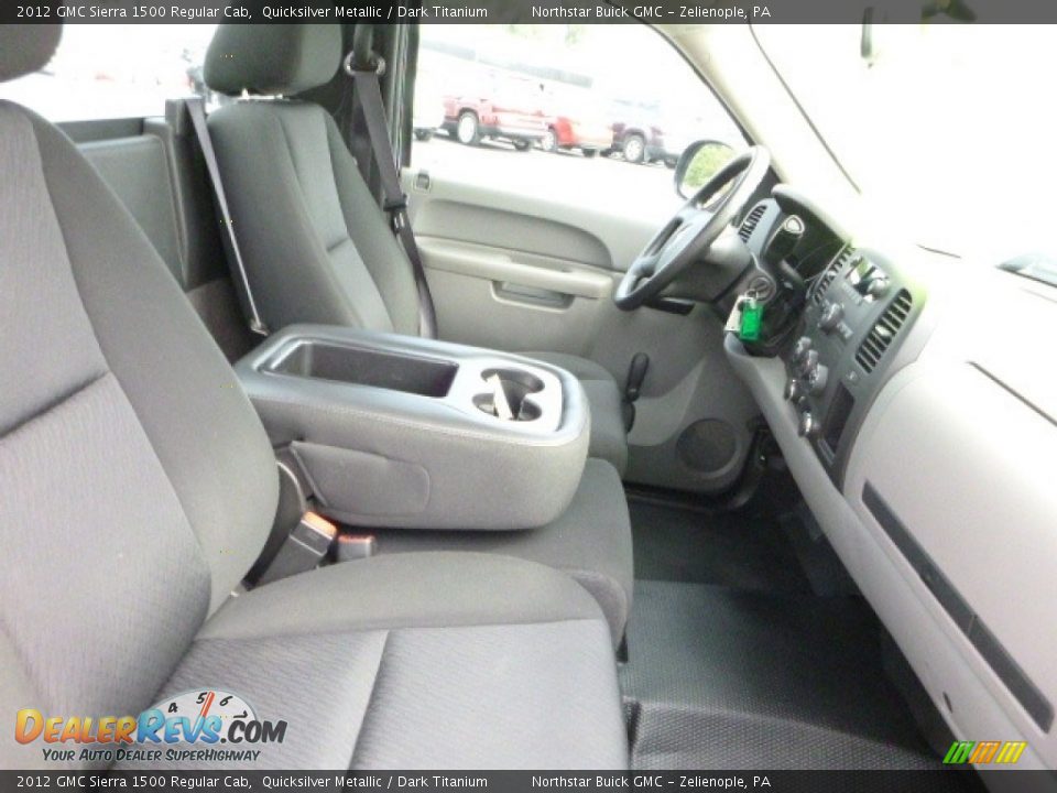 2012 GMC Sierra 1500 Regular Cab Quicksilver Metallic / Dark Titanium Photo #11
