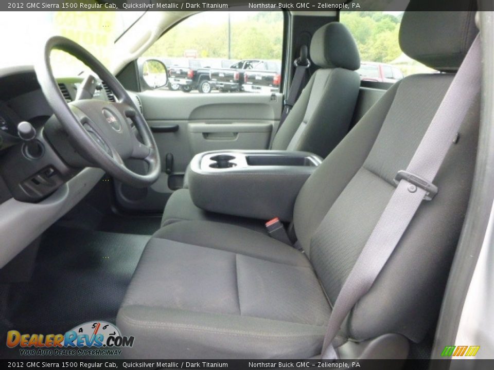 2012 GMC Sierra 1500 Regular Cab Quicksilver Metallic / Dark Titanium Photo #17