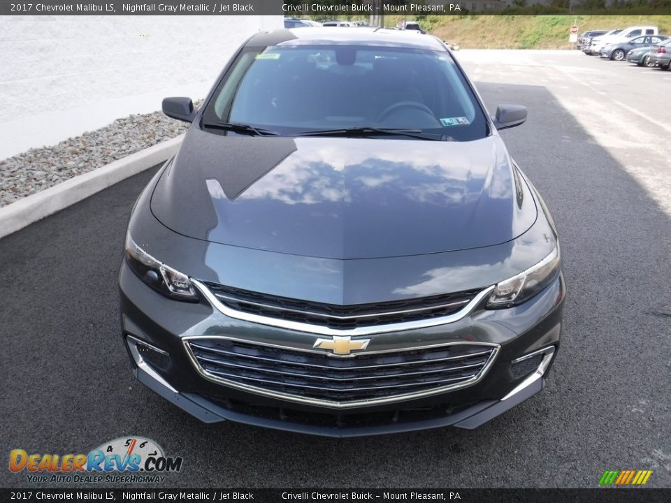 2017 Chevrolet Malibu LS Nightfall Gray Metallic / Jet Black Photo #4