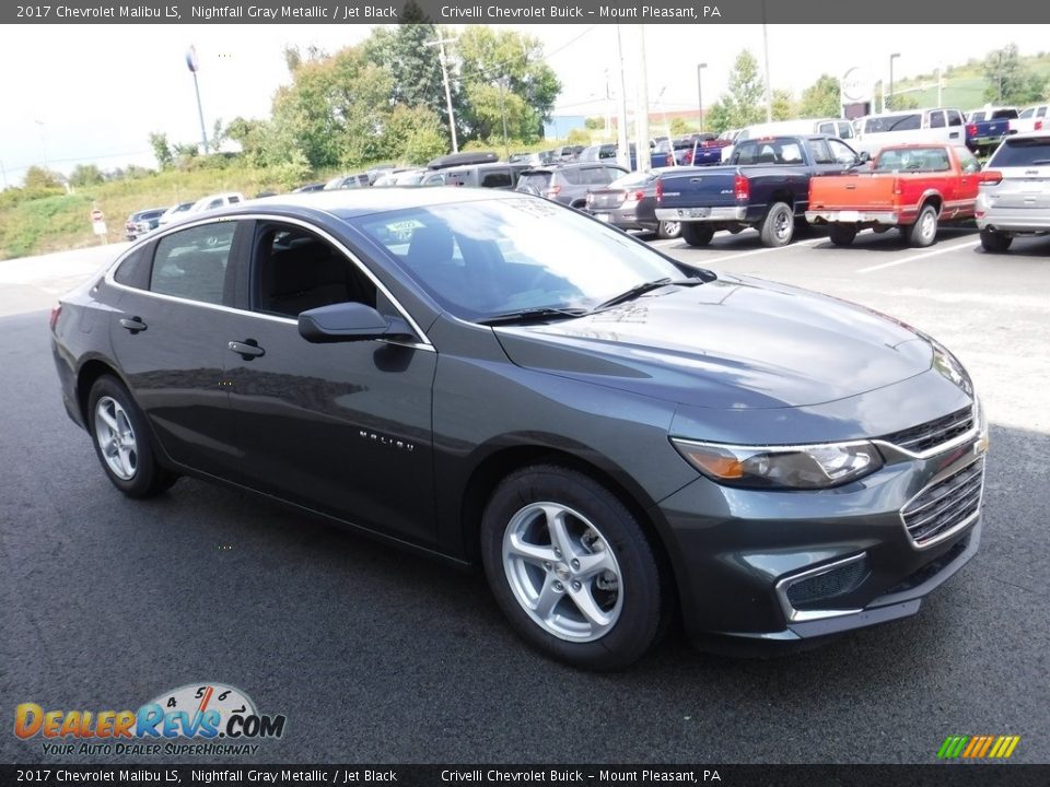 2017 Chevrolet Malibu LS Nightfall Gray Metallic / Jet Black Photo #5
