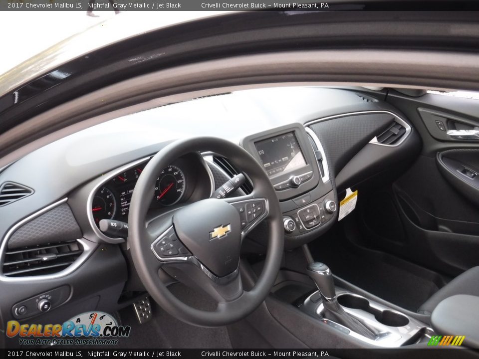 2017 Chevrolet Malibu LS Nightfall Gray Metallic / Jet Black Photo #8