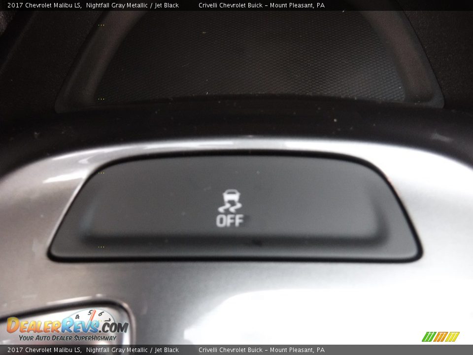 2017 Chevrolet Malibu LS Nightfall Gray Metallic / Jet Black Photo #15