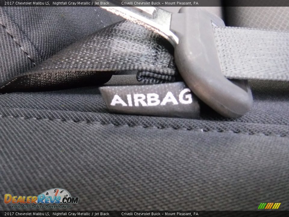 2017 Chevrolet Malibu LS Nightfall Gray Metallic / Jet Black Photo #18