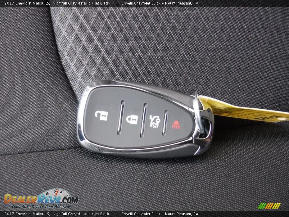 2017 Chevrolet Malibu LS Nightfall Gray Metallic / Jet Black Photo #19