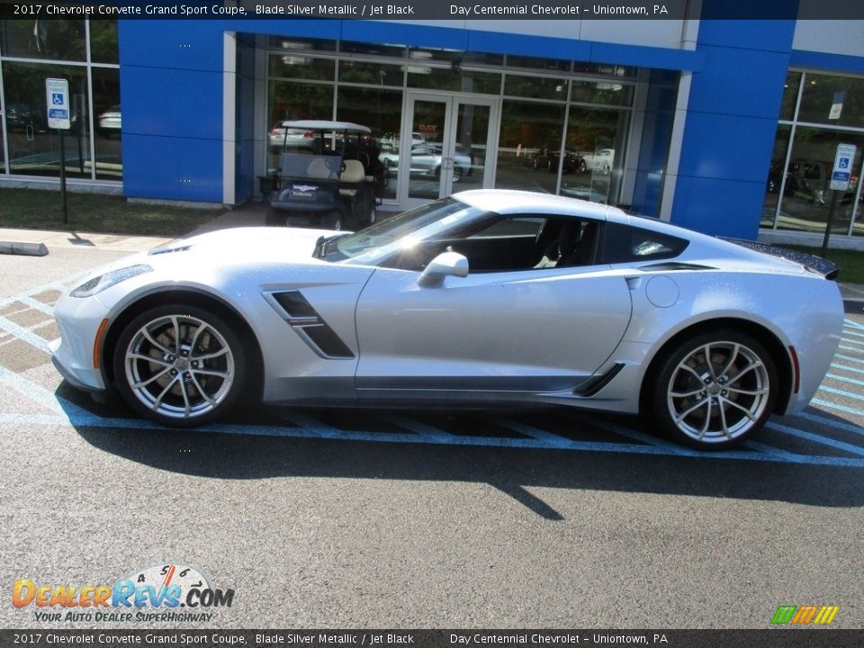 2017 Chevrolet Corvette Grand Sport Coupe Blade Silver Metallic / Jet Black Photo #2