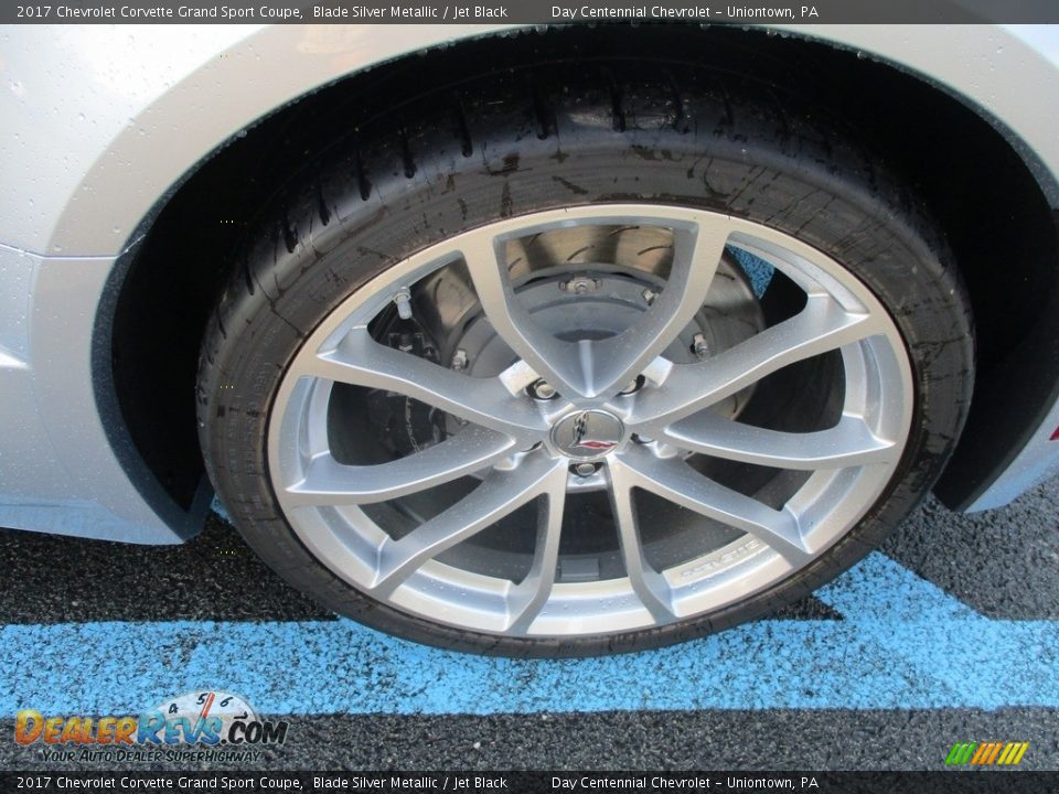 2017 Chevrolet Corvette Grand Sport Coupe Blade Silver Metallic / Jet Black Photo #3