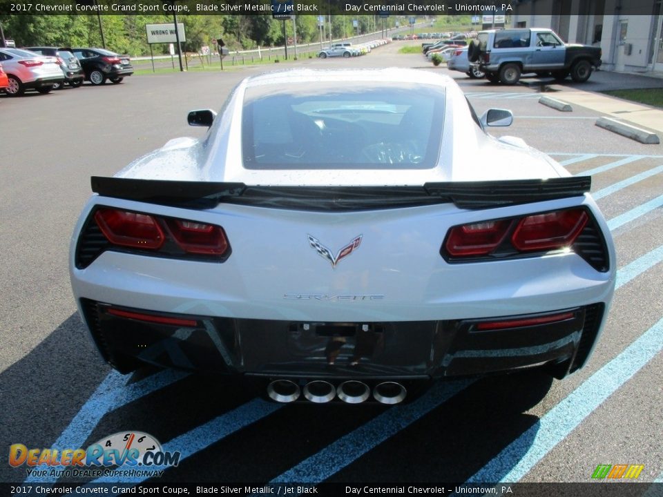 2017 Chevrolet Corvette Grand Sport Coupe Blade Silver Metallic / Jet Black Photo #5