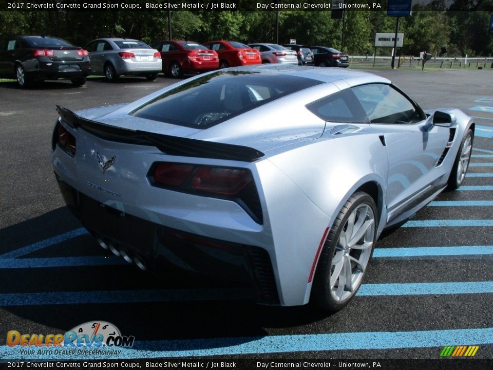 2017 Chevrolet Corvette Grand Sport Coupe Blade Silver Metallic / Jet Black Photo #6