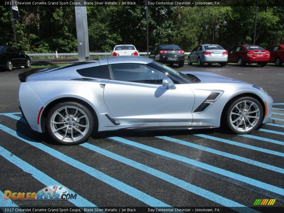 2017 Chevrolet Corvette Grand Sport Coupe Blade Silver Metallic / Jet Black Photo #7