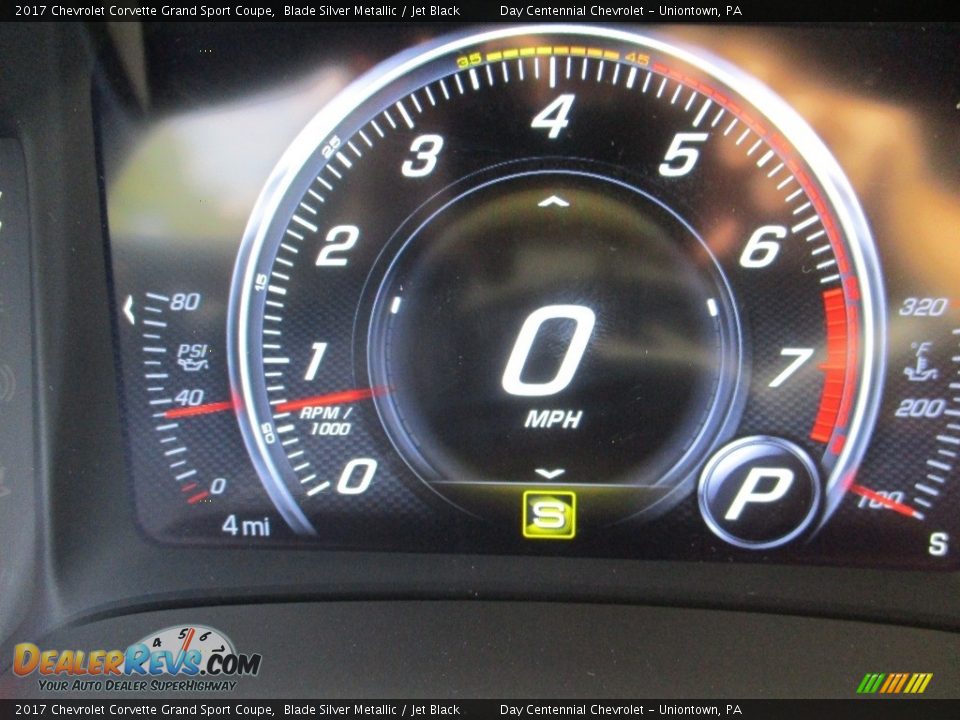 2017 Chevrolet Corvette Grand Sport Coupe Blade Silver Metallic / Jet Black Photo #20