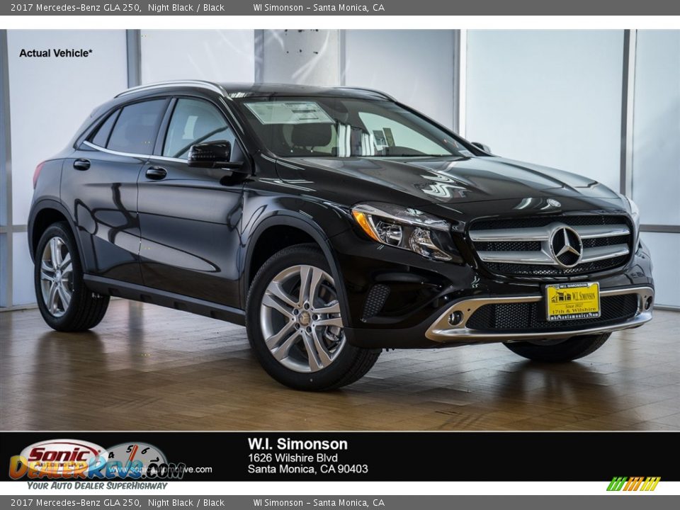 2017 Mercedes-Benz GLA 250 Night Black / Black Photo #1
