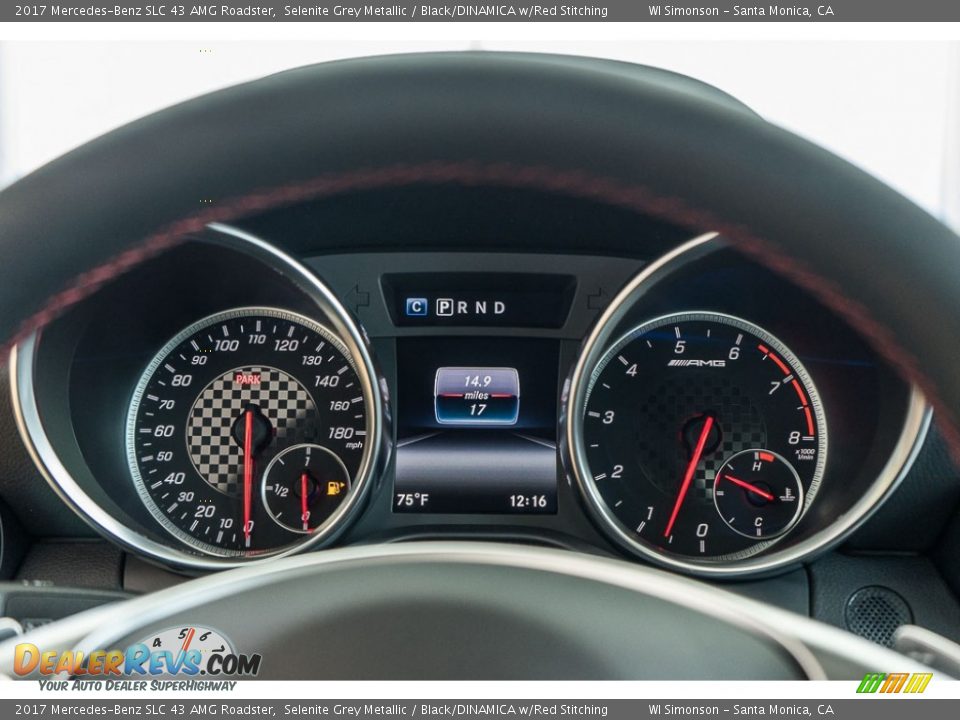 2017 Mercedes-Benz SLC 43 AMG Roadster Gauges Photo #6