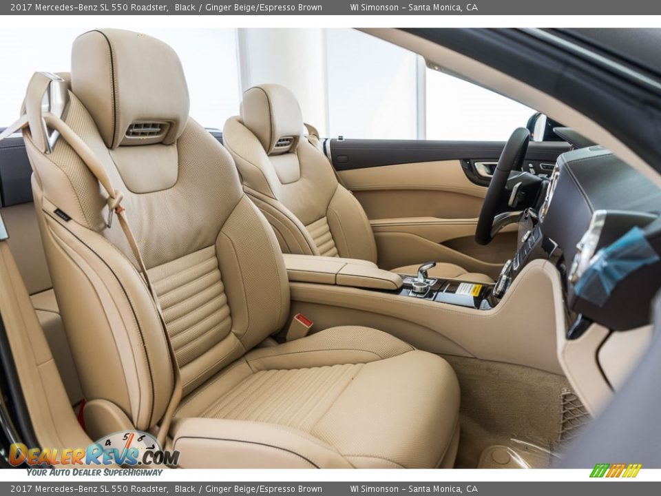 Ginger Beige/Espresso Brown Interior - 2017 Mercedes-Benz SL 550 Roadster Photo #2