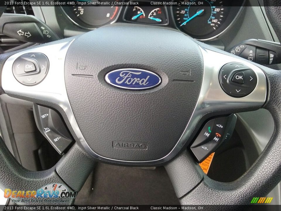 2013 Ford Escape SE 1.6L EcoBoost 4WD Ingot Silver Metallic / Charcoal Black Photo #10