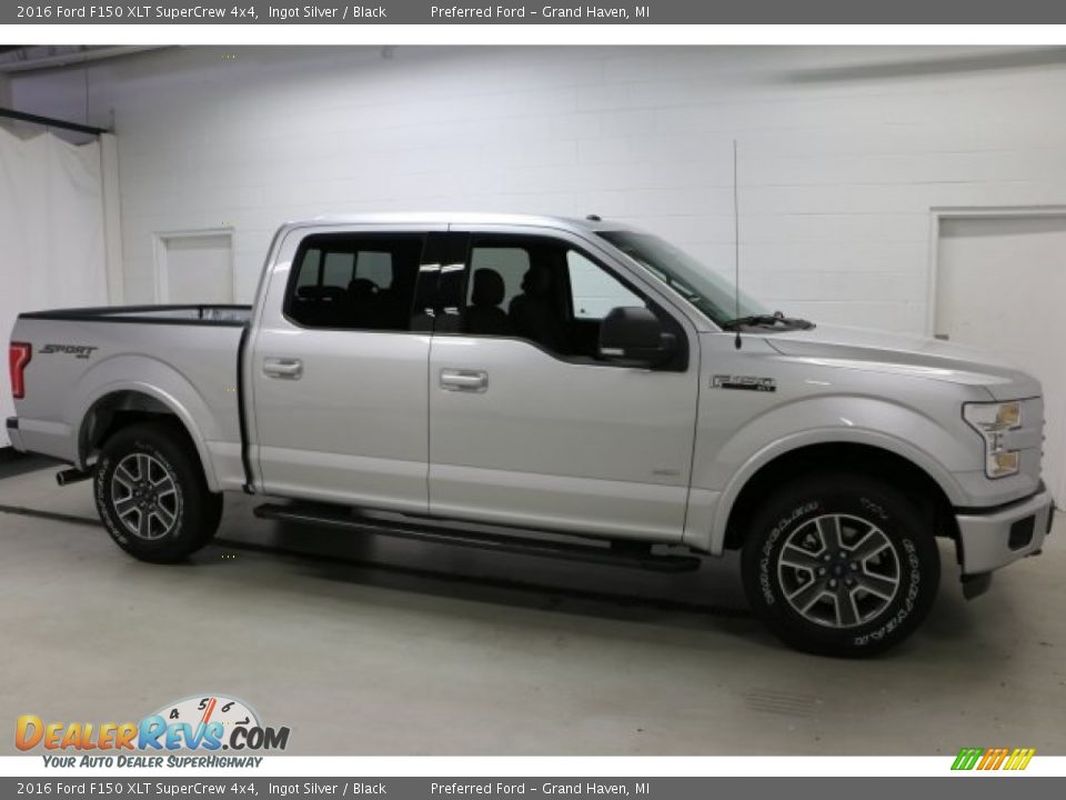 2016 Ford F150 XLT SuperCrew 4x4 Ingot Silver / Black Photo #1