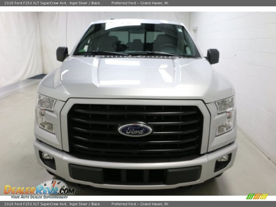 2016 Ford F150 XLT SuperCrew 4x4 Ingot Silver / Black Photo #7