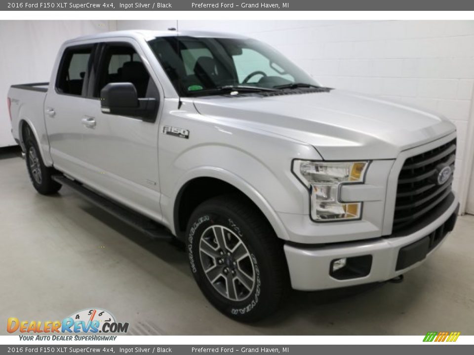 2016 Ford F150 XLT SuperCrew 4x4 Ingot Silver / Black Photo #8