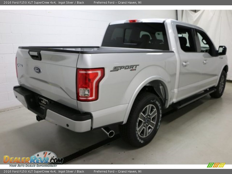 2016 Ford F150 XLT SuperCrew 4x4 Ingot Silver / Black Photo #9