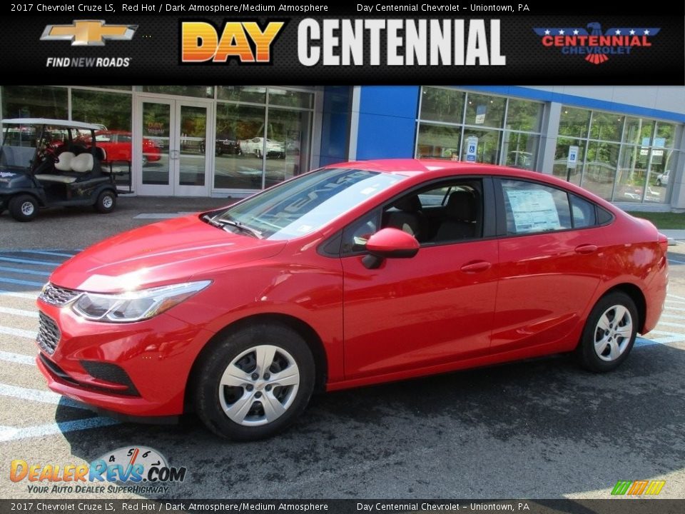 2017 Chevrolet Cruze LS Red Hot / Dark Atmosphere/Medium Atmosphere Photo #1