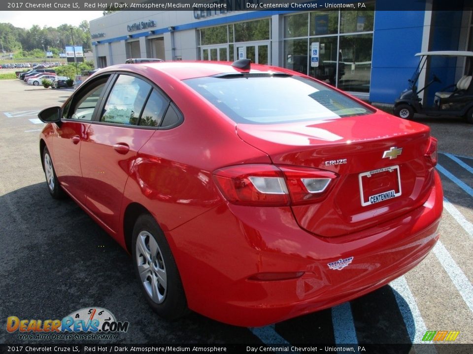 2017 Chevrolet Cruze LS Red Hot / Dark Atmosphere/Medium Atmosphere Photo #4