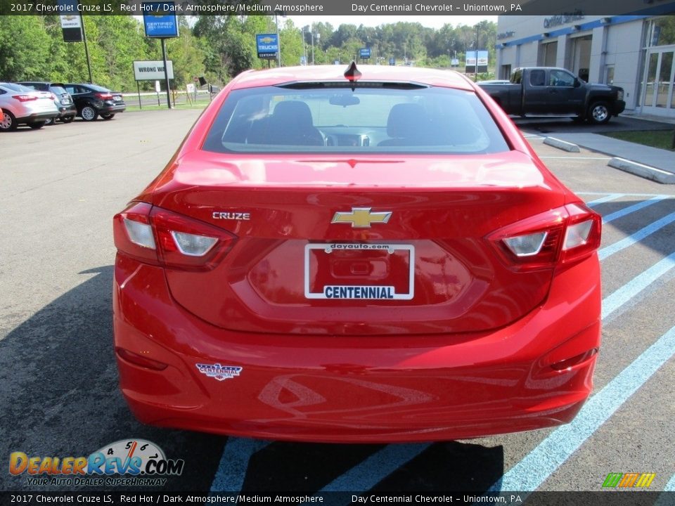 2017 Chevrolet Cruze LS Red Hot / Dark Atmosphere/Medium Atmosphere Photo #5