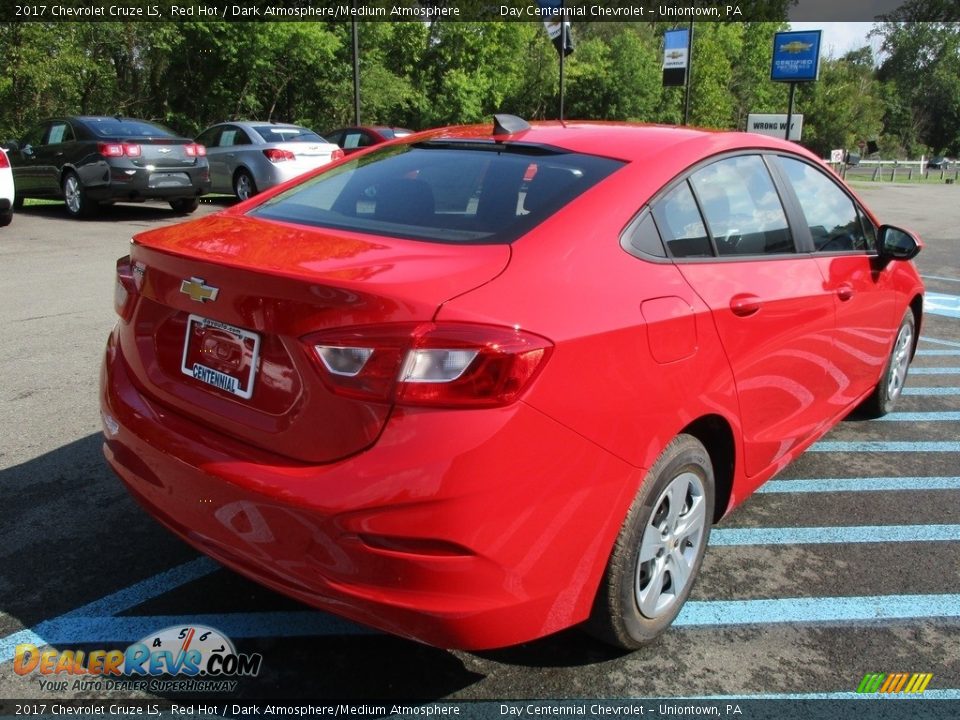 2017 Chevrolet Cruze LS Red Hot / Dark Atmosphere/Medium Atmosphere Photo #6