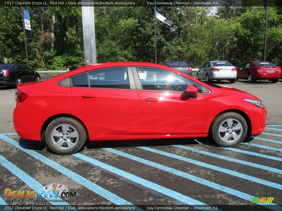 2017 Chevrolet Cruze LS Red Hot / Dark Atmosphere/Medium Atmosphere Photo #7