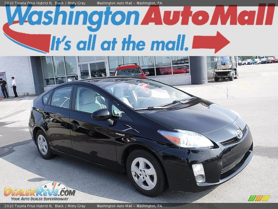 2010 Toyota Prius Hybrid III Black / Misty Gray Photo #1
