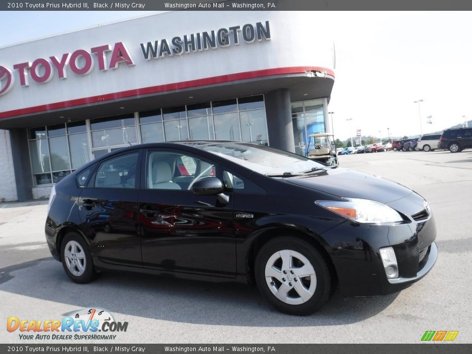 2010 Toyota Prius Hybrid III Black / Misty Gray Photo #2