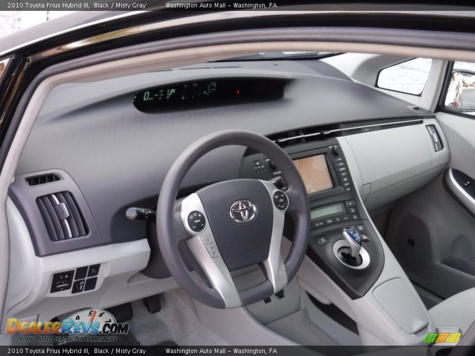 2010 Toyota Prius Hybrid III Black / Misty Gray Photo #13