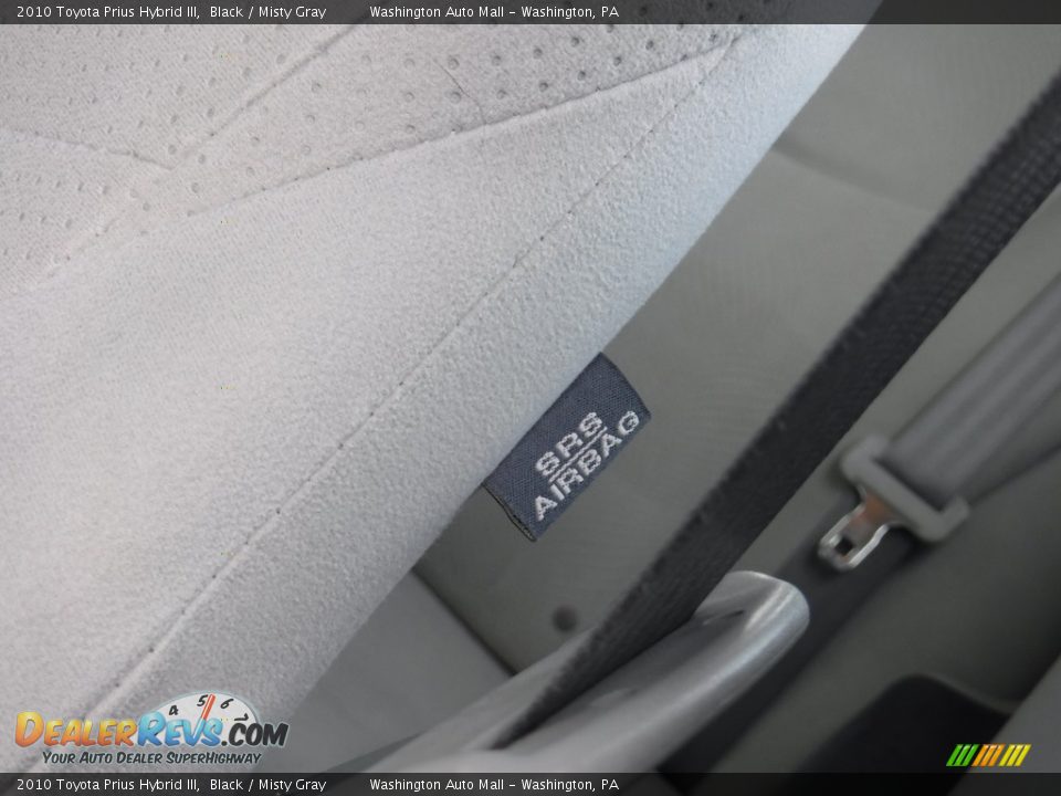 2010 Toyota Prius Hybrid III Black / Misty Gray Photo #15