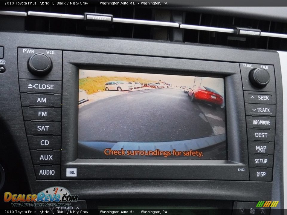 2010 Toyota Prius Hybrid III Black / Misty Gray Photo #17