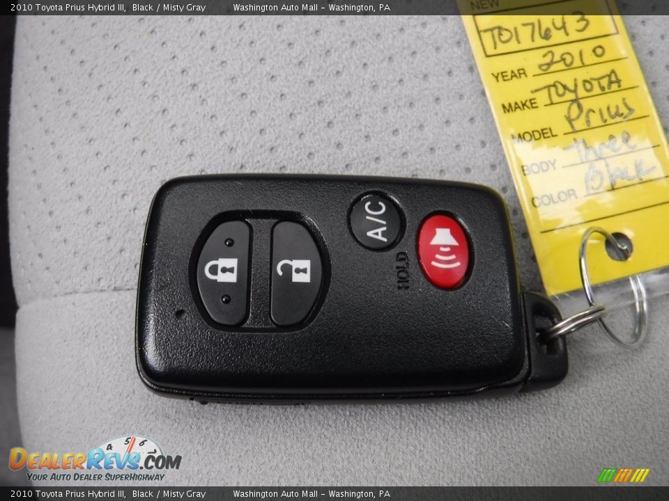 2010 Toyota Prius Hybrid III Black / Misty Gray Photo #22