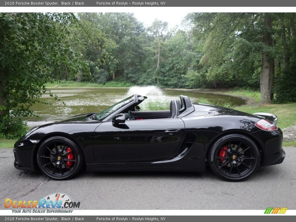 Black 2016 Porsche Boxster Spyder Photo #3