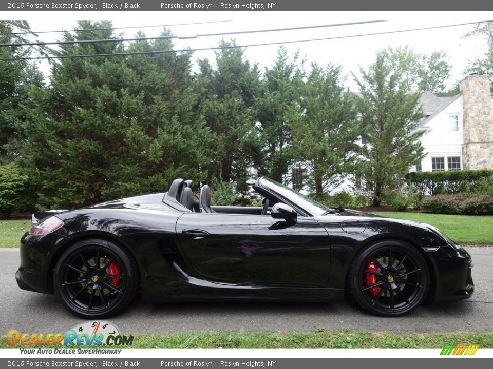 Black 2016 Porsche Boxster Spyder Photo #7