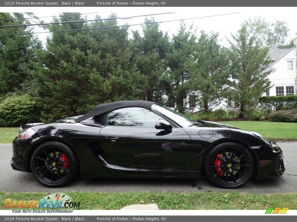 Black 2016 Porsche Boxster Spyder Photo #9