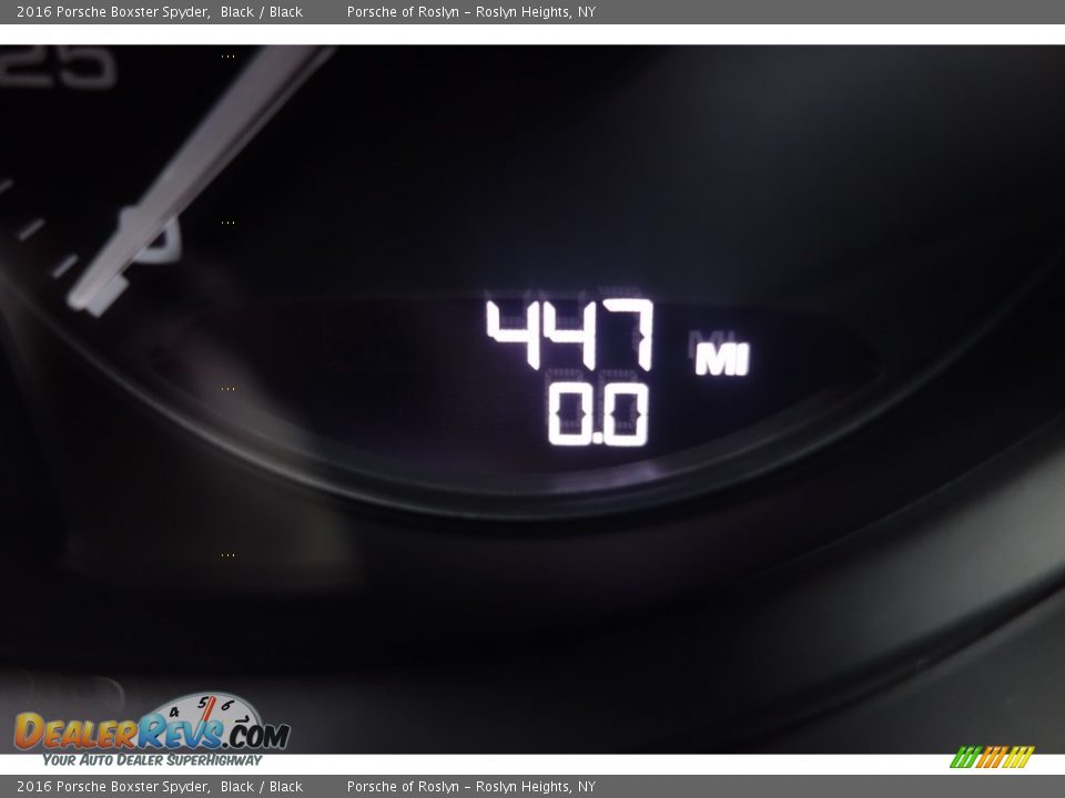 2016 Porsche Boxster Spyder Black / Black Photo #22