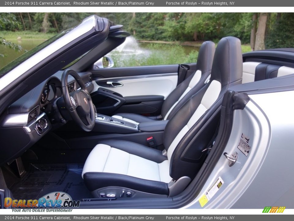 2014 Porsche 911 Carrera Cabriolet Rhodium Silver Metallic / Black/Platinum Grey Photo #11