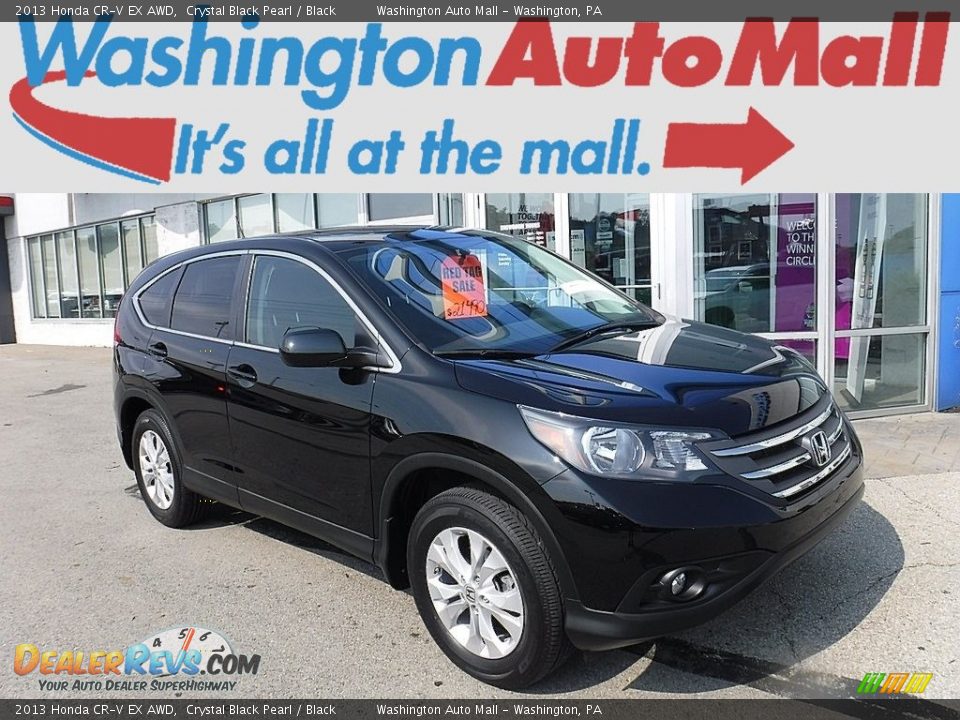 2013 Honda CR-V EX AWD Crystal Black Pearl / Black Photo #1
