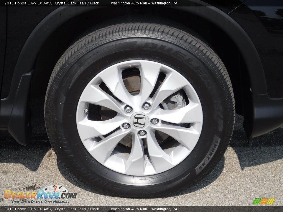 2013 Honda CR-V EX AWD Crystal Black Pearl / Black Photo #3