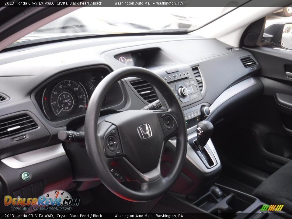 2013 Honda CR-V EX AWD Crystal Black Pearl / Black Photo #13